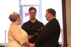 Prepping to exchange the rings