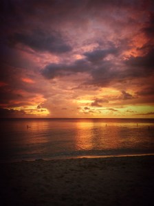 Sunset from 7 Mile Beach, Grand Cayman