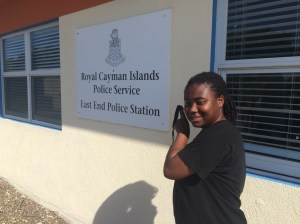 Candi at the Police Station